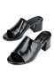 , Women's Heeled Slippers 161996Z304 Black - 5