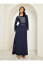 Women Embroidered Round Neck Jalabiya - 3