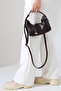 Aci Brown Women's Mini Size Long Crossbody Strap Hand and Shoulder Bag [20X16 cm] - 3