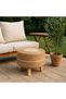 بوف بوهيمي خوص BROMAN Bohème Rattan Pouf BROMAN