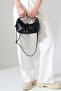 Black Women's Mini Size Long Crossbody Strap Hand and Shoulder Bag [20X16 cm] - 7