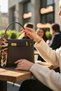Patent Leather Women's Bag with Gold Lock Detail and Scarf Accessory Zippered Shoulder Bag - 7