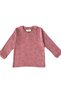 Girls' Pajama Set with Apple Pattern, Dried Rose, 100% Cotton, Two-Strand Fabric, Crew Neck, Long Sleeves - 5