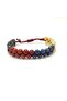 Certified Capricorn Zodiac Sign Natural Stone Double Row Macrame Bracelet - 2