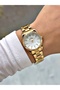 Steel Band Steel Case Gold Color Women Wristwatch 2457Mr - 3