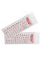 Arabic Keyboard Sticker – Transparent Shiny Letter Sticker – for Laptop and Pc (Red Letters) - 8