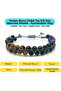 Certified Cancer Zodiac Natural Stone Double Row Macrame Bracelet - 4