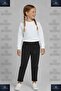 Girls' Pants with Elastic Waist and Lycra Cuffs - 3