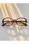 Joe Oval Leopard Color Small Size Popular Blue Light Protection Blue Block Transparent Screen Glasses - 3