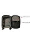 With Safety Straps - Waterproof Fabric - 4 Wheels - with Bellows - Very Lightweight - 3 Piece Suitcase Set - 4