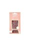أظافر لاصقة على شكل نعش باللون الأحمر الداكن من CK8