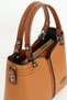 Dona Leather 3-Compartment Medium Shoulder Bag, Women's Shoulder Bag, Women's Black Bag, Casual Women's Bag - 2