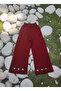 Oversized Daisy Embroidered Wide Leg Top and Bottom Knitwear Set for Girls - 4