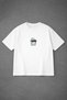 Unisex T-Shirt Ghost with Glasses Printed Oversized 100% Cotton