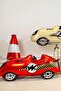 Red Retro Racing Car Foil Balloon Large 110cm 9405 - 2
