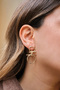 Vip Hoop Earrings Metal Olympic Earrings with Steel Tips 4cm - 3