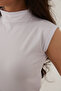 Women's 4-Piece Zero Sleeve Sleeveless Body High Neck Badi 4 Pieces Half Turtleneck - 3