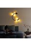 Modern Tufted Black Sconce Wall Lamp with G9 Socket 50X30X55 cm Living Room Lighting - 2
