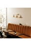 Shiny Gold Metal Sconce E27 Wall Lighting 75X20X27 cm Living Room - 4