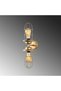 Stylish Metal Body Wire 2-Piece Sconce in Shiny Gold, E27 Compatible for Living Room and Entrance - 5