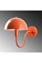 Orange Metal Sconce Wall Lamp E27 Compatible 10X21X16 cm Kitchen and Living Room Lighting - 5