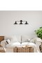 Stylish Furred Black Sconce Wall Lamp E27 Compatible 75X20X27 cm Living Room Bedroom - 4