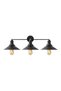 Stylish Furred Black Sconce Wall Lamp E27 Compatible 75X20X27 cm Living Room Bedroom