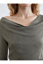 Peak New Season Draped Neck Gathered Blouse - 8