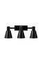 Black Metal Sconce with Fuzz E27 Compatible 60X21X21 cm Living Room Wall Lamp