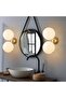 Shiny Gold Metal Sconce Wall Lamp with G9 Socket 42X20X27 cm Living Room Lighting - 3