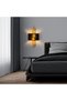 Shiny Gold Metal Sconce Wall Lamp E14 Compatible 10X21X16 cm Living Room and Bedroom - 3