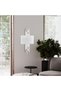 Chrome Metal Sconce Wall Lamp 10X21X16 cm E27 Bedroom and Living Room Lighting