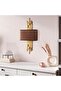 Bright Gold Metal Sconce Wall Lamp E27 Compatible Bedroom and Living Room Lighting
