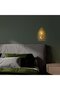 Shiny Gold Metal Sconce E14 Compatible Wall Lamp 10X21X16 cm Living Room and Bedroom - 3