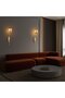 Shiny Gold Metal Sconce E27 Compatible Wall Lighting 10X21X16 cm Living Room Bedroom - 3