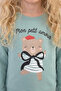 Girl's Suit Cotton Two-Thread Sha Fleece-Lined Lt Top 2-5 Years Old - 6