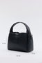 Black D48 Large Volume Daily Modern Hand and Shoulder Bag with Single Zipper Compartment and Adjustable Strap - 2