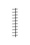 Wall-mounted Wine Rack for 10 Bottles Black Metal - 6