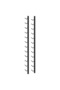 Wall Mounted Wine Racks for 12 Bottles 2 pcs Black Iron - 7