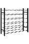 Wine Rack for 36 Bottles Black Iron - 6
