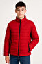 Boys' Inflatable Fiber-Filled Water-Repellent Jacket with Zipper Pockets - Red - 4