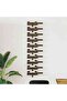 Wall-mounted Wine Rack for 10 Bottles Black Metal