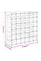 Wine Rack for 42 Bottles Solid Pinewood - 8