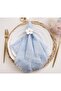 Cloth Napkins with Fringe,100% Soft Cotton,Gauze Washable Easter Spring Napkins,Light Blue(12Pcs)