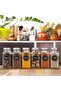 24 PCS Glass Spice Jars with 240 Labels - 3