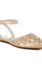 Women Metallic Eyelet Detail Flat Sandals in Gold - 4