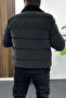 Men's Slim Fit Carbon Leather Coat Smoked Edw440 - 4