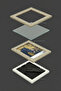 Decorative Luxury Antique 13X18 Light Cream Footed Plastic Photo Frame - 5
