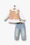 Floral Vest Holiday 3-Piece Girls' Set 9084 - 4
