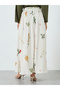 Women Floral Print A-Line Maxi Skirt - 4